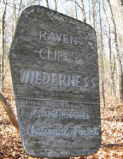 Today's hike was in the Raven Cliffs Wilderness Area.