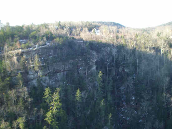 Looking over to the south rim of the gorge.