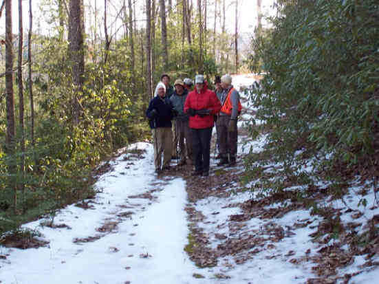 There were still remnants of last week's snow.