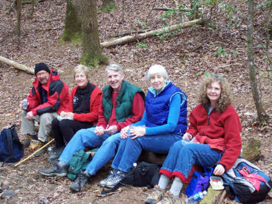 Lunchtime on the Bartram Trail.