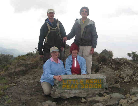 At the peak of Little Meru.