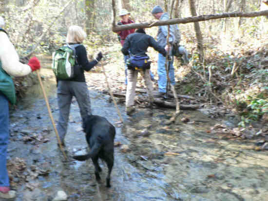 This is one of the creek crossings.