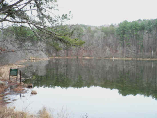 Early into the hike we arrive at the upper end of Lake Russell.