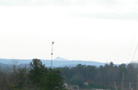 Here, we can see Currahee Mountain near Toccoa, GA. .