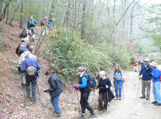 Now we head from Warwoman Ford toward Willis Knob.