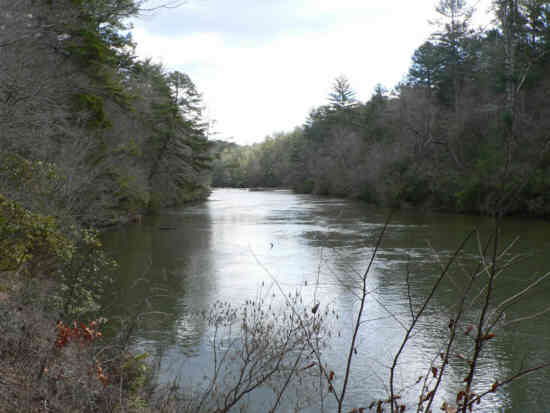 A tranquil spot along the Chattooga River.