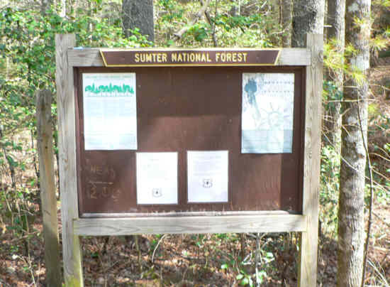 The sign board back at the parking lot.
