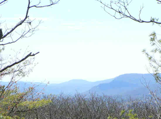Great views as we near the summit of Yellow Mountain.