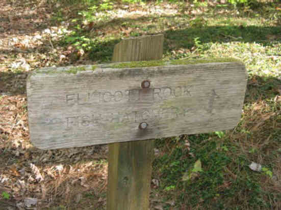 Trail sign as we head toward the Fish Hatchery.