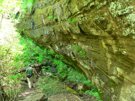 Awesome rock cliff along the East Fork Trail.