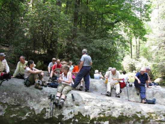 A good place for food, conversation and relaxation.