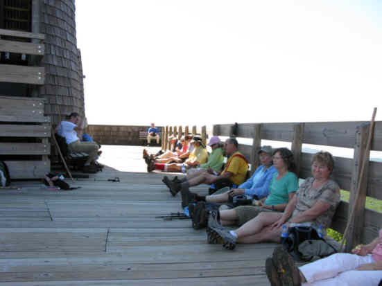 Lunchtime on the observation deck.