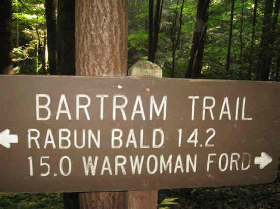 Bartram Trail marker.