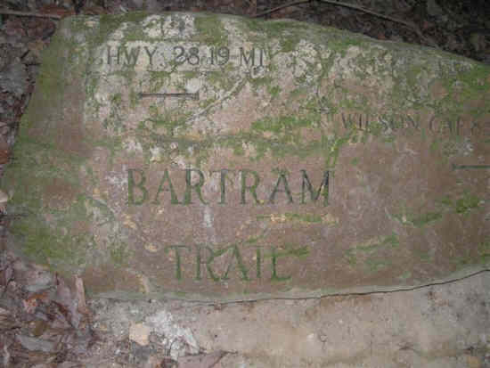 Stone marker near Warwoman Dell.