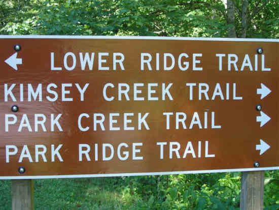 There are several trail options.