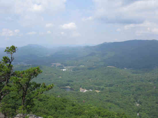 Here, you can see Camp Pinnacle and the lake.