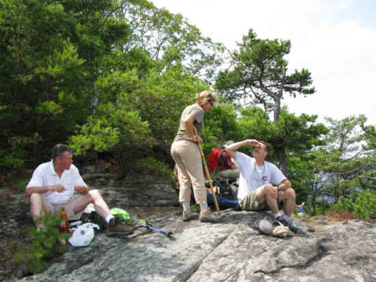 Lunchbreak at Pinnacle Knob