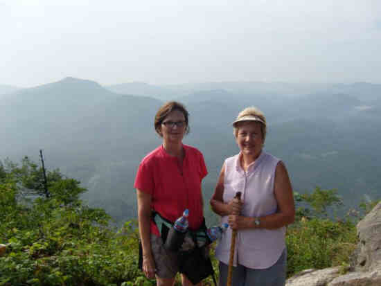 Enjoying the view at the first viewpoint.