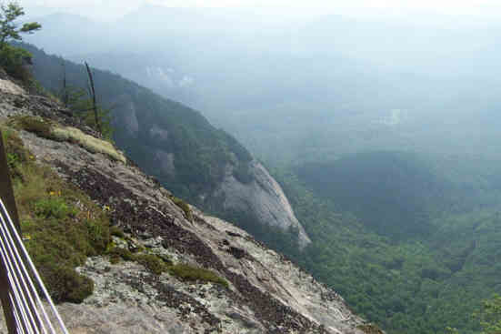 We sometimes see Peregrine Falcons soaring here. (not today)