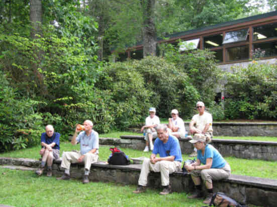 Lunchtime at the Highlands Botanical Gardens.