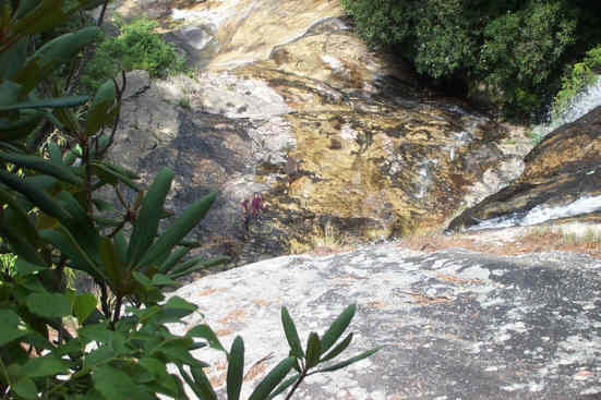 This is the view looking down from the top of Glen Falls.