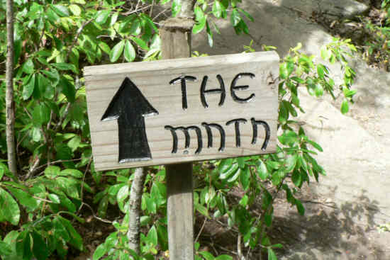 We took the trail up to The Mountain Retreat and Learning Center for lunch.