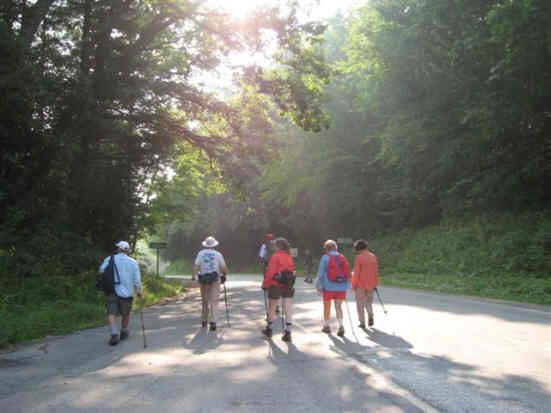 Hitting the Appalachian Trail at Wayah Road (SR 1310)