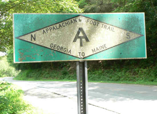 The Official Trail marker at the highway.