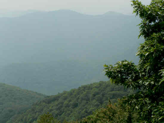 The view was a bit hazy/foggy today but still nice.