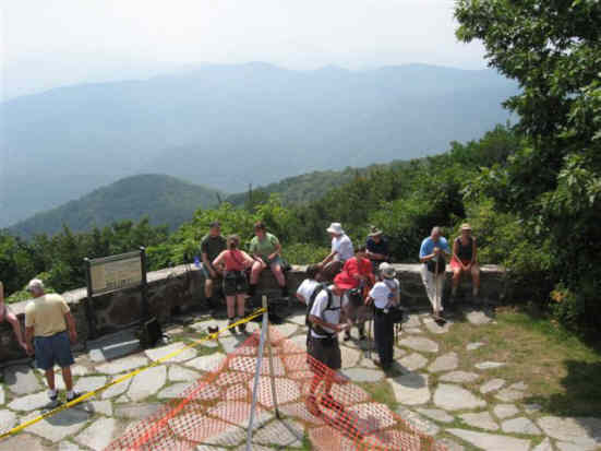 Looking down from the tower.