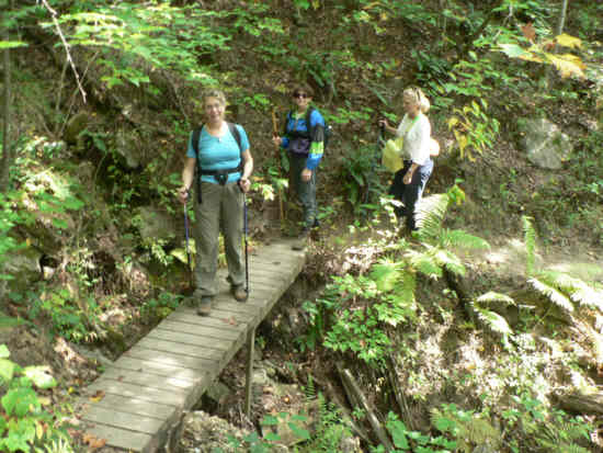 The trail has several nice foot-bridges.