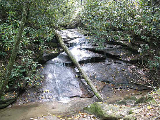 A nice little waterfall on the West fork of the trail.