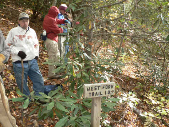 Intersection with the West Fork Trail.