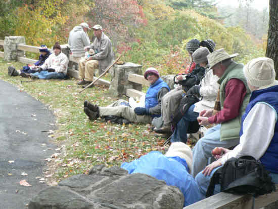 Lunchtime at a chilly Osage!