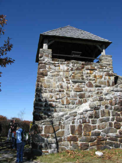 The historic Wayah Bald fire tower!