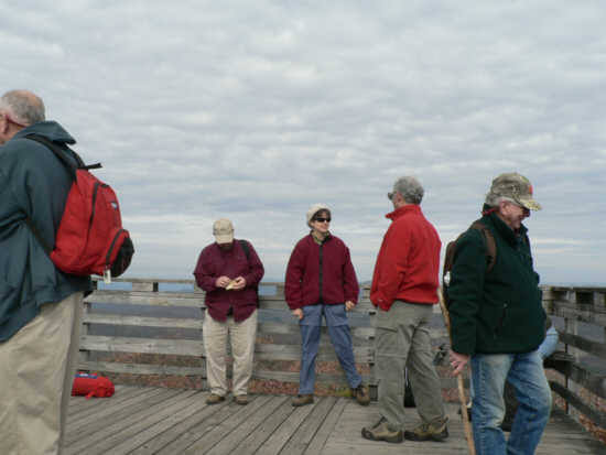 The viewing platform is a nice place for lunch!