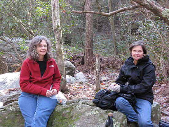 Lunchtime at Panther Creek.