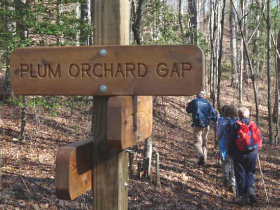 Headed for the Plumorchard Gap Shelter. .