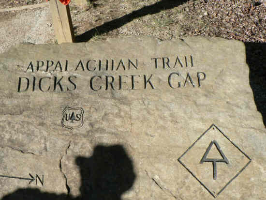 Back at Dicks Creek Gap.