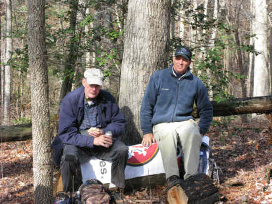 Lunchtime on the trail.