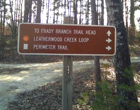 One of many nice trail markers.