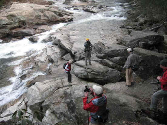 First, we took the short trail down to the Bull Sluice rapids.