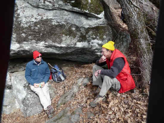 Lunchtime on the trail.