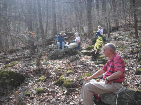 Lunchtime on the Appalachian Trail!