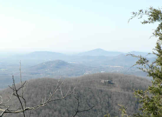 Continuing on the trail over the summit, we get great views as we approach the top of the rock cliffs.