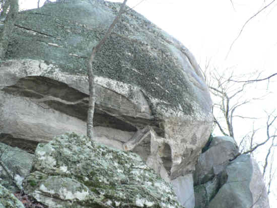 Another view of the amazing boulder.