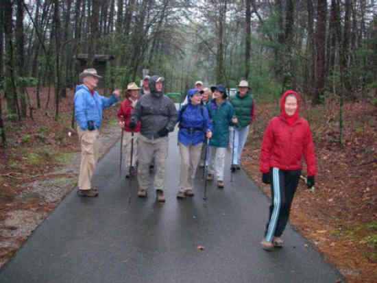 A wet trail but not raining yet!