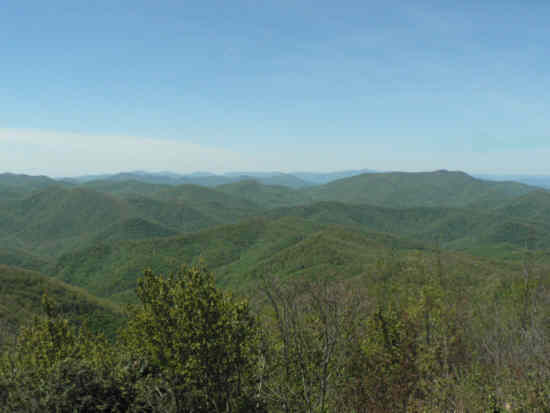 Spectacular views from the summit.