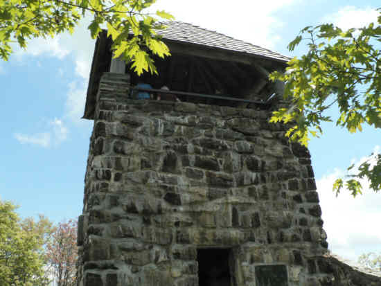 The old Wayah Bald fire tower built in the 1930's by the C.C.C.