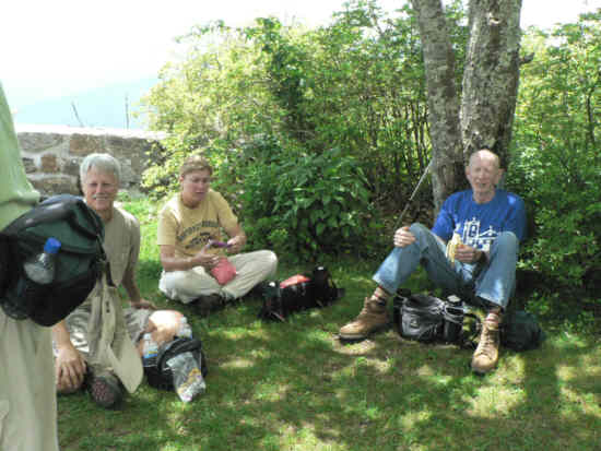 Lunchtime at Wayah Bald!